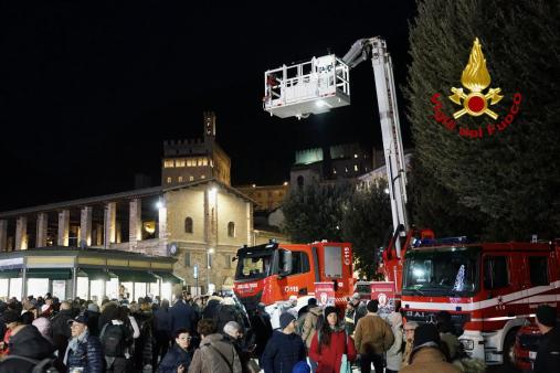 Decorazioni Natalizie Pompiere 4 Pezzi - Ciondoli Albero In Acrilico - Tema Vigili Del Fuoco