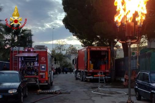 Residui di GPL bruciati in torcia