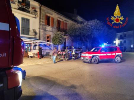 Deflagrazione in una abitazione a Teora