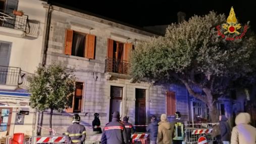 Deflagrazione in una abitazione a Teora