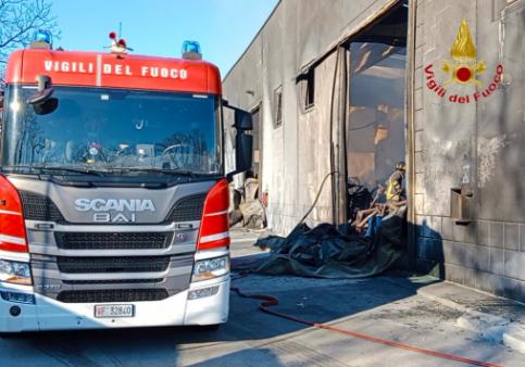 Incendio capannone