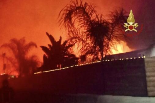 Incendio Oasi Simeto