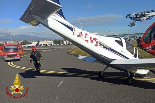 Incidente aeromobile aeroporto Catania