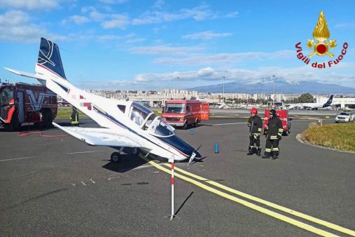 Incidente aeromobile aeroporto Catania