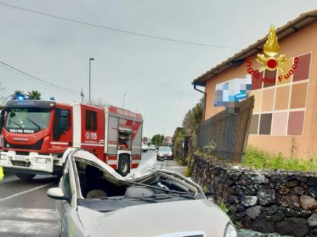 Incidente stradale a Belpasso CT