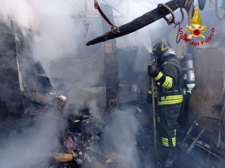 Incendio Castions di Strada (UD)