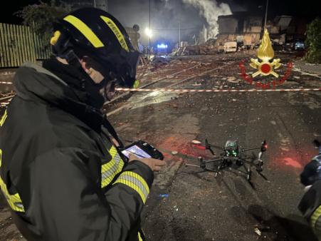 crollo palazzina a Catania per fuga di gas