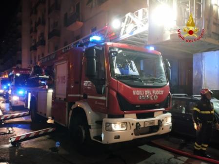 Incendio in abitazione