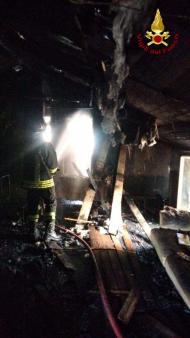 Incendio mansarda