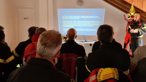 Addestramento sul lago ghiacciato