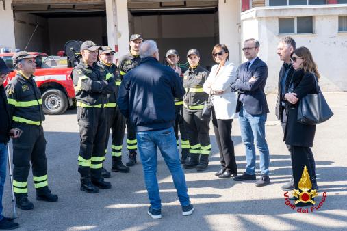 IL SINDACO DI CARBONIA PIETRO MORITTU HA INCONTRATO IL COMANDANTE PROVINCIALE DEI VIGILI DEL FUOCO DI CAGLIARI