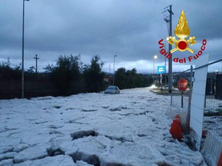 Interventi per il maltempo a Catania