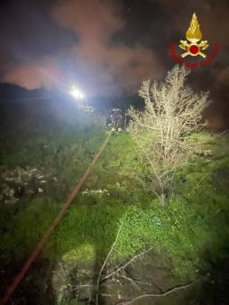 Soccorso persona caduta in una scarpata