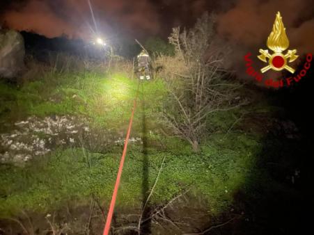 Soccorso persona caduta in una scarpata
