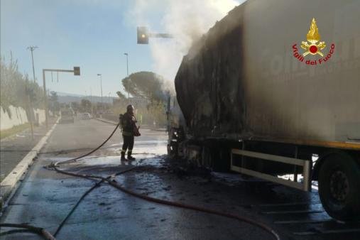 Incendio camion