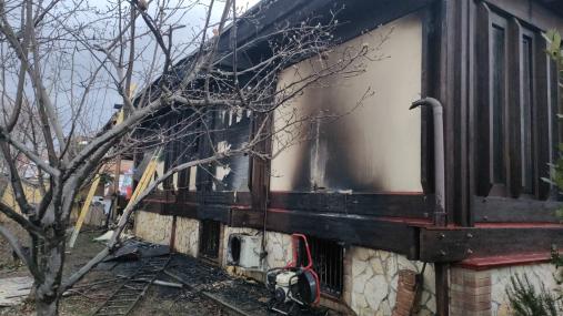 L'Aquila. esplosione gas a San Benedetto dei Marsi.