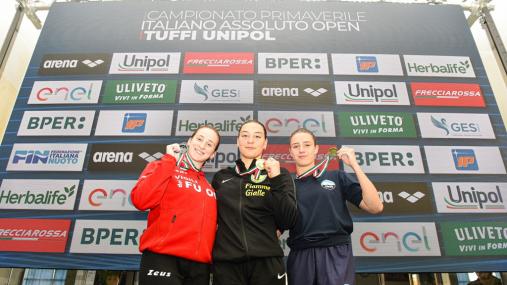 Podio trampolino 3 metri - Fonte Federnuoto