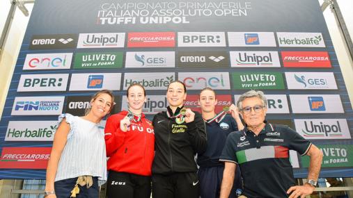 Podio trampolino 3 metri - Fonte Federnuoto