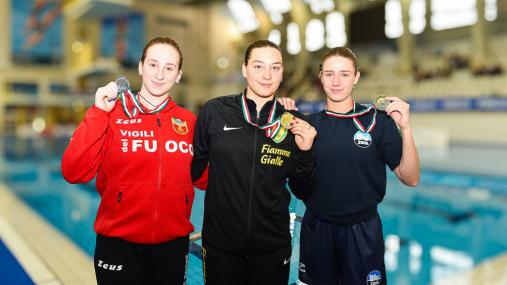 Podio trampolino 3 metri - Fonte Federnuoto