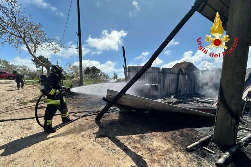 Vigili del Fuoco in azione