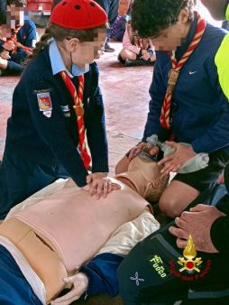 Incontro VVF con gruppo Scout Paternò