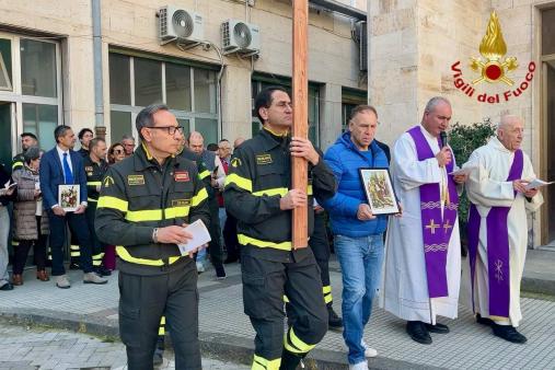 Via Crucis presso il Comando VVF Catania