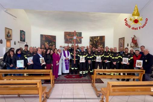 Via Crucis presso il Comando VVF Catania