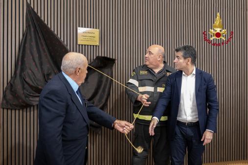 VISITA DEL CAPO DEL CORPO DEI VIGILI DEL FUOCO AL  COMANDO PROVINCIALE DI CAGLIARI.