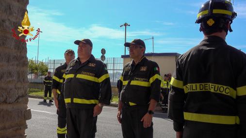 VISITA DEL CAPO DEL CORPO DEI VIGILI DEL FUOCO AL  COMANDO PROVINCIALE DI CAGLIARI.