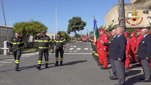 VISITA DEL CAPO DEL CORPO DEI VIGILI DEL FUOCO AL  COMANDO PROVINCIALE DI CAGLIARI.