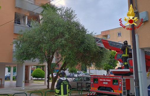 Incendio appartamento a seguito esplosione