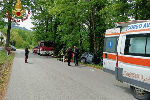 Vigili del fuoco in azione