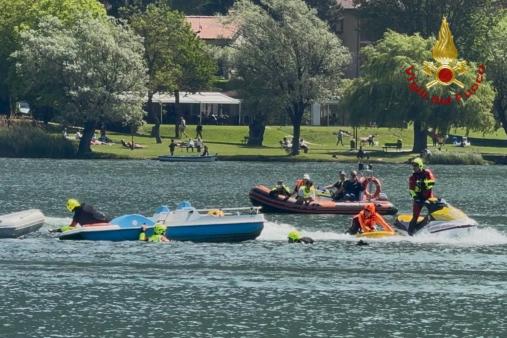 ADDESTRAMENTO CONGIUNTO IN AMBIENTE ACQUATICO - LAGO DI ENDINE