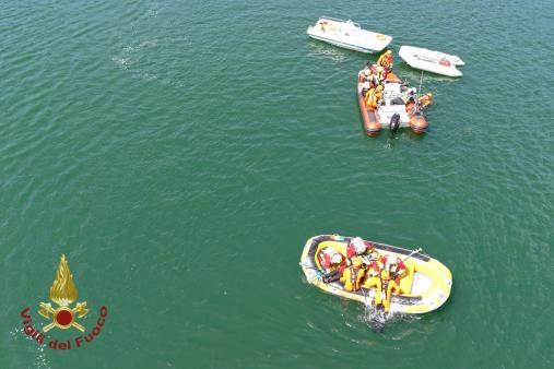 ADDESTRAMENTO CONGIUNTO IN AMBIENTE ACQUATICO - LAGO DI ENDINE