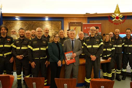 Visita prefetto Zito al Comando Provinciale VVF Perugia