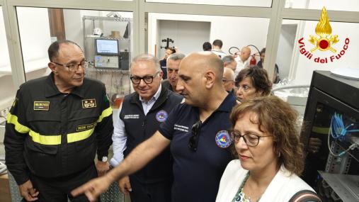 Attività di protezione civile sull'isola di Stromboli