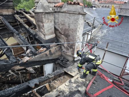 Incendio tetto