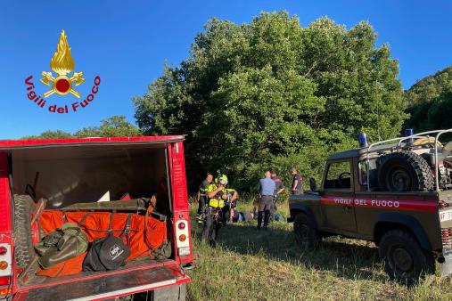 Ricerca di una persona dispersa in località Piediripa, nel comune di Norcia