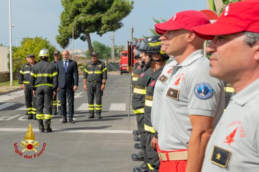 Visita istituzionale del Sottosegretario Prisco e del Capo del Corpo Mannino ai Comandi della Sardegna