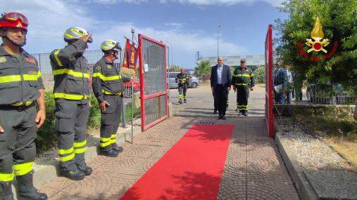 Visita istituzionale del Sottosegretario Prisco e del Capo del Corpo Mannino ai Comandi della Sardegna
