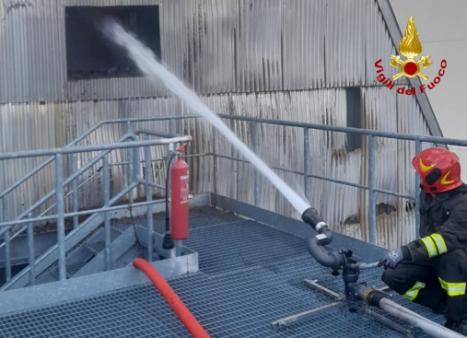 Incendio deposito cippato
