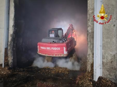 Incendio deposito cippato