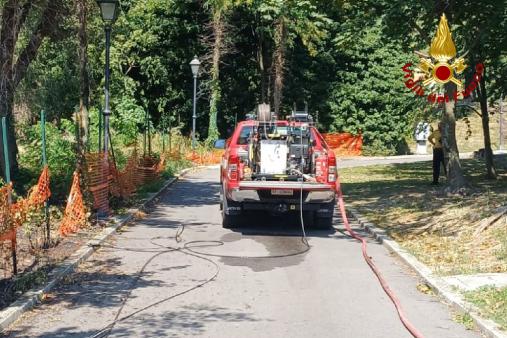 Incendio sterpaglie San Giovanni
