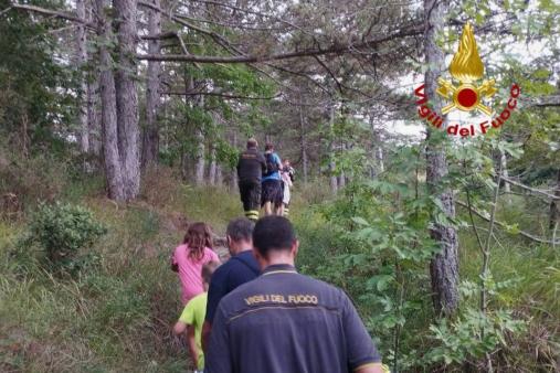 soccorso a due nuclei familiari che avevano perso l’orientamento