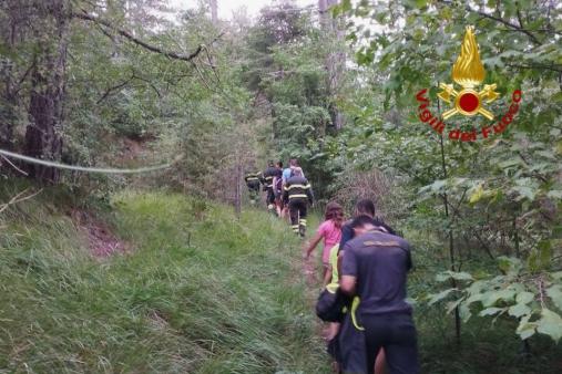 soccorso a due nuclei familiari che avevano perso l’orientamento