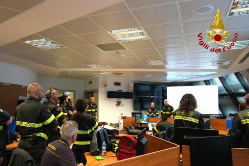 Esercitazione nazionale e regionale di Colonna Mobile dei Vigili del fuoco a Foligno