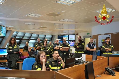 Esercitazione nazionale e regionale di Colonna Mobile dei Vigili del fuoco a Foligno