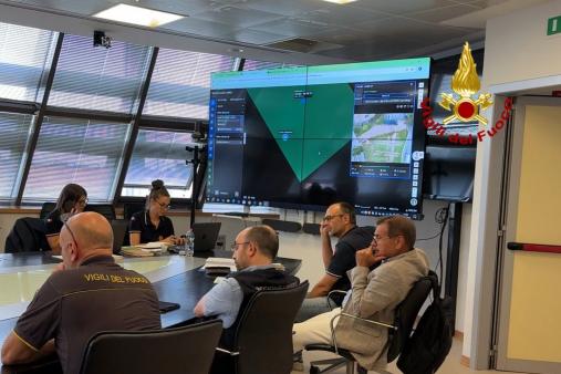 Esercitazione nazionale e regionale di Colonna Mobile dei Vigili del fuoco a Foligno