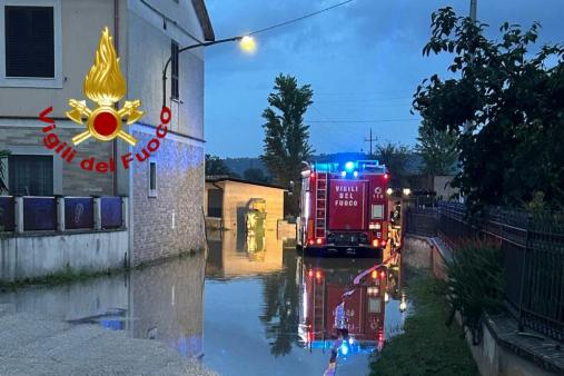 Esondazione torrente zona comune Trevi