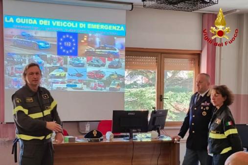 Seminario con polizia stradale